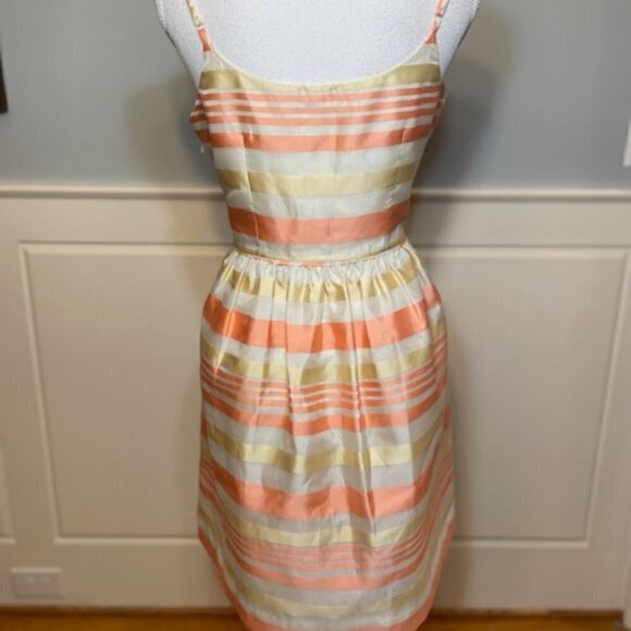 J. Crew Factory Striped Taffeta Party Mini Dress Size 6 NWT - Picture 4 of 6